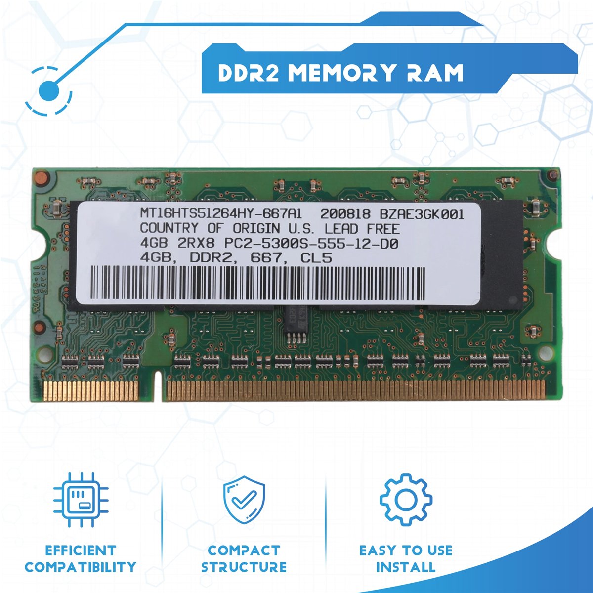 Ddr2 Ram - Mémoire RAM pour ordinateur portable ABAN