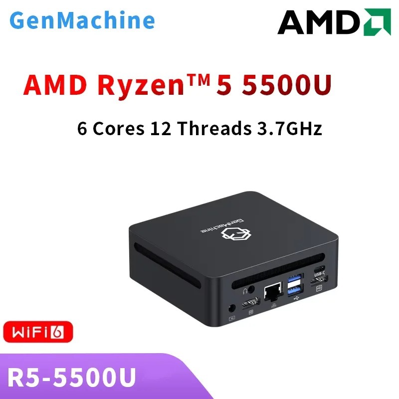 Ddr4 3200Mhz - Mini PC GenMachine Ren5000 5500U AMD
