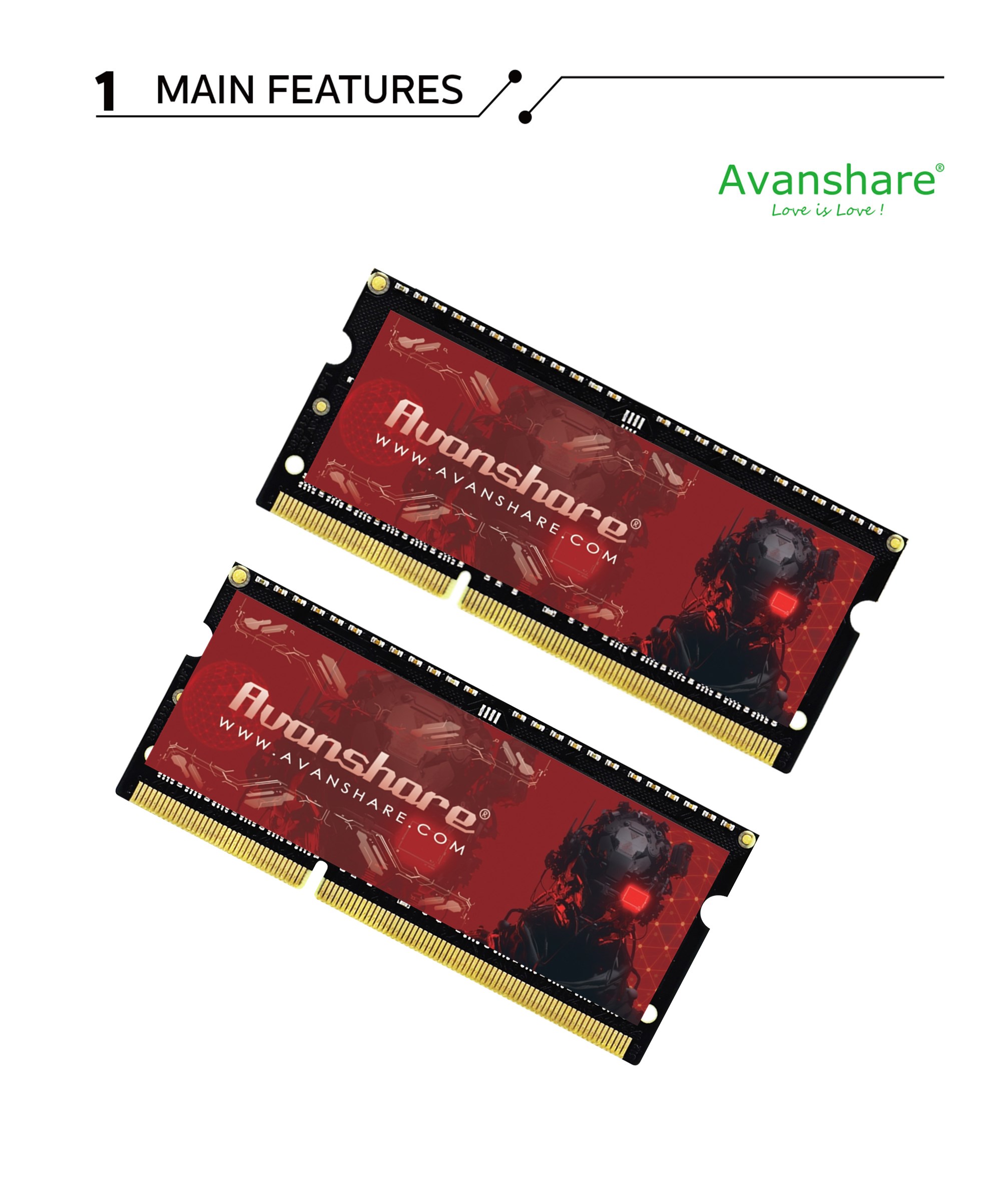 Ddr4 3200Mhz - Mémoire RAM Avanshare DDR5 DDR4 DDR3