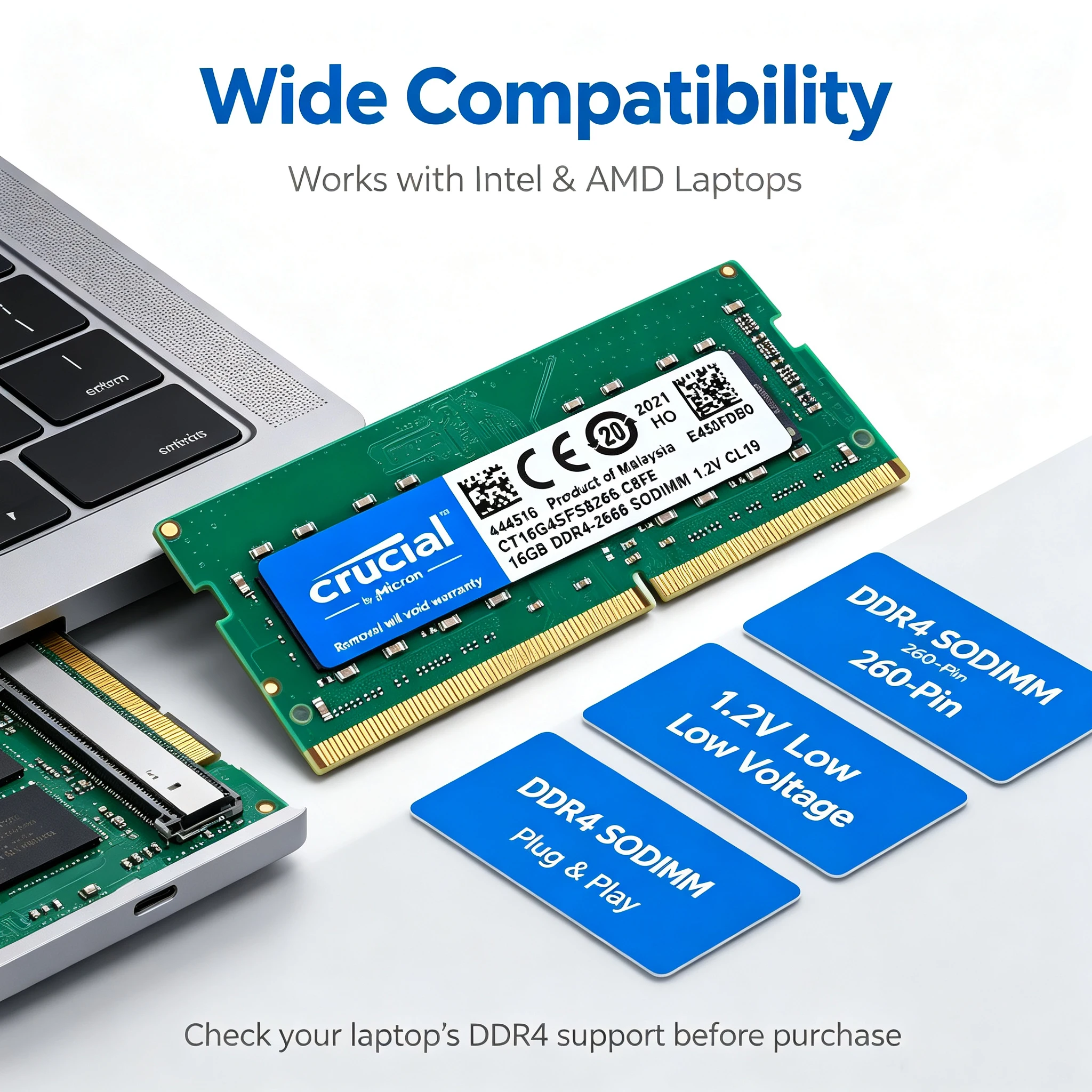 Mémoire vive Crucial DDR4 pour - Ddr4 3200Mhz avis et prix