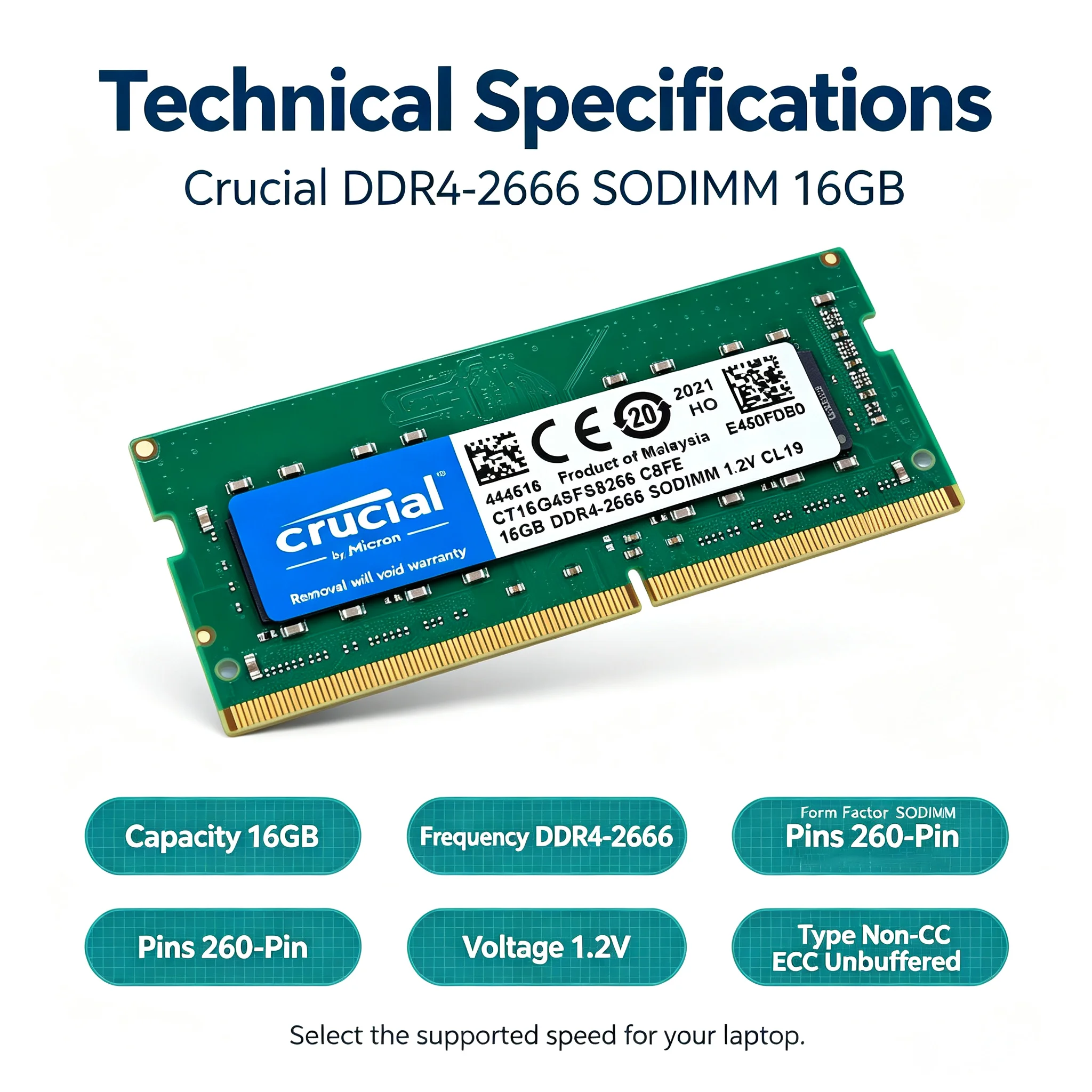 Mémoire vive Crucial DDR4 pour - Ddr4 3200Mhz avis et prix